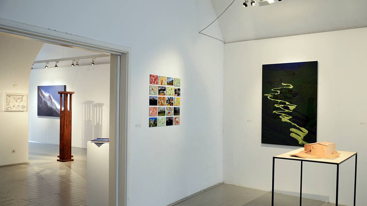 "Über alle Berge" - ein grenzüberschreitendes 
Projekt des Südtiroler Künstlerbundes
in Zusammenarbeit mit der Neuen Münchner Künstlergenossenschaft,
Foto: Leonhard Angerer