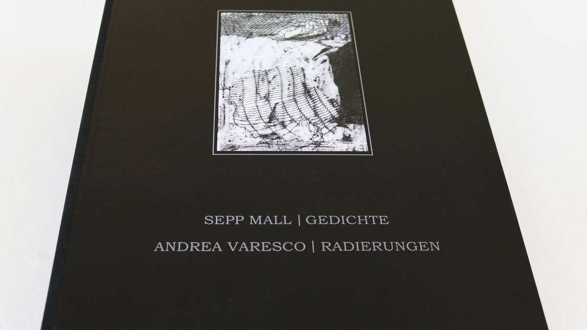 Bibliophile Kassettenedition,
Radierzyklus zu und mit Gedichten von Sepp Mall,
handgefertigte Kassette,
Außenansicht,
Auflage: 12 Exemplare + E.A.II